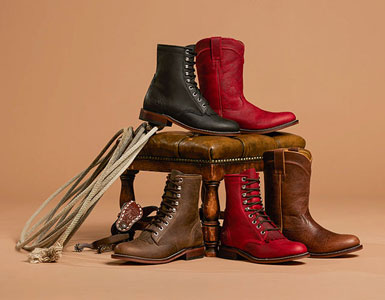 Ladies' Handcrafted  Roper & Lacer Boots