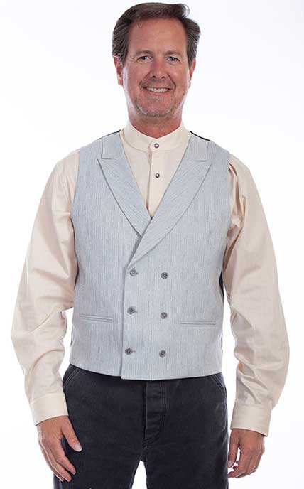 Scully Double-Breasted Canvas Vest – Walnut - Men's Western Vests and Jackets | Spur Western Wear