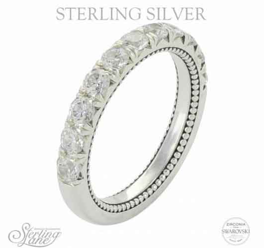 Montana Silversmiths Sterling Lane Eternally Yours Brilliant Montana Silversmiths Sterling Lane Eternally Yours Brilliant Anniversary Band Western Jewelry Spur Wear