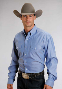 Abetteric Men Solid Baggy Stand Collar Big & Tall Light Weight Western Shirt 