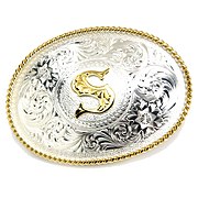 Men's Western Initial Buckles