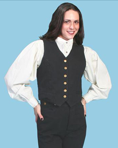 Scully Duckins Vest - Black - Ladies Vests And Jackets | Spur Western Wear