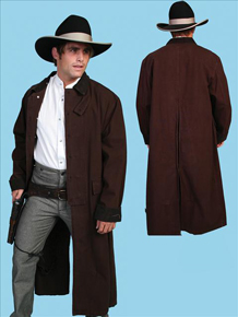 Scully Canvas Duster - Walnut - Men's Frock Coats and Dusters | Spur Western Wear