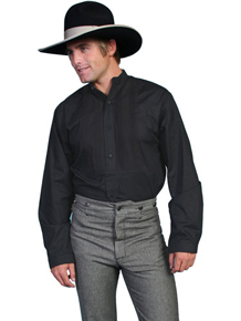 Scully Gambler Shirt - Black - Men's Old West Shirts | Spur Western Wear