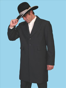 Wah Maker Highland Frock Coat - Black - Men's Old West Vests And Jackets | Spur Western Wear