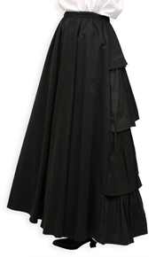 Frontier Classics Bustle Skirt - Black - Ladies' Old West Skirts and Dresses | Spur Western Wear