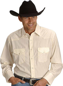 Wrangler Silver Edition Long Sleeve Western Shirt - White - Men's Western  Shirts