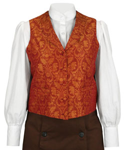 Frontier Classics Vest -Coral/gold - Ladies' Old West Vests and Jackets | Spur Western Wear
