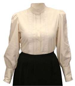 Frontier Classics Grace Blouse - Ivory - Ladies' Old West Blouses | Spur Western Wear