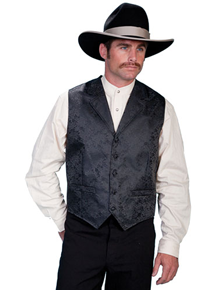 Men S Dress Western Vests Spur Wear Scully Dragon Vest Black Men S Western Vests And Jackets Spur Wear