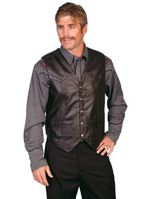 Men's Leather Western Vests - Men's Western Vests | Spur Western Wear