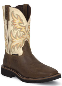 justin hybred work boots