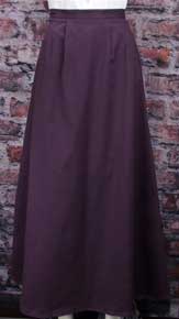 Frontier Classics Cotton Twill Walking Skirt -Purple - Ladies' Old West Skirts and Dresses | Spur Western Wear