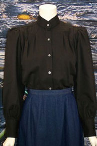 Frontier Classics Victoria Blouse - Black - Ladies' Old West Blouses | Spur Western Wear
