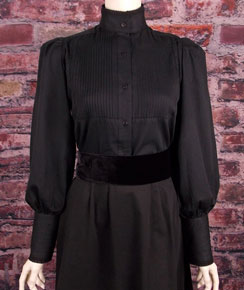 Frontier Classics Alma Blouse - Black - Ladies' Old West Blouses | Spur Western Wear