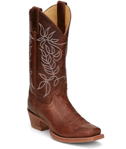 Justin "Vichery" Western Boot - Sorrel - Ladies,Spur Western Wear