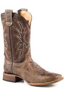 Roper Sidewinder CCS Pierce Western Boot - Brown