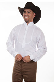 Frontier Classics "Dodge City" Shirt - White, - old western reenactment clothing,Men's Old West Shirts | Spur Western Wear