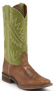 Nocona Go Round Western Boot - Green - Men's Western Boots | Spur Western Wear