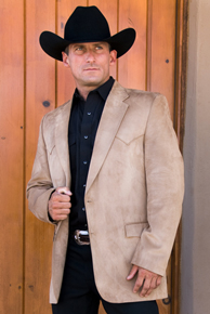 Camel Microsuede Western Blazer - Men's Western Sport Coats, Blazers and Suit Coats | Spur Western Wear