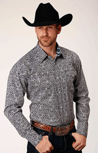 Roper Paisley Print  Long Sleeve Snap Western Shirt-Big & Tall,  Men's Western Shirts | Spur Western Wear