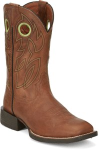 Justin Bowline Western Boot - Hazel Brown, - Men's Western Boots | Spur Western Wear