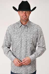 Roper Paisley Print  Long Sleeve Snap Western Shirt-Big & Tall,  Men's Western Shirts | Spur Western Wear