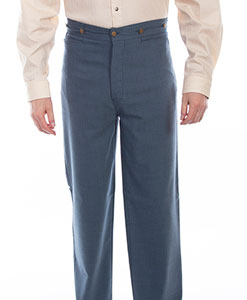 Scully Frontier Pant - BLUE, - Men's Old West Pants | Spur Western Wear