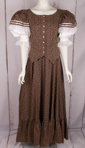 Frontier Classics "Emily" Ensemble - Brown Floral, - Ladies' Old West Ensembles | Spur Western Wear