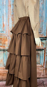 Frontier Classics Bustle Skirt - rown - Ladies' Old West Skirts and Dresses | Spur Western Wear