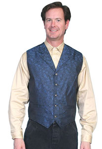 Wah Maker Silk Double Breasted Vest - Black - Men's Old West Vests And  Jackets