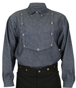 Frontier Classics Men's Old West Bib Front Shirt - Men's Old West Shirts | Spur Western Wear