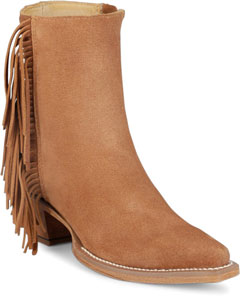 Justin "Bev"  Fringe Bootie  with a Western Flair - Ladies - Style# 19-19-VN4426, Cowgirl Boots, Cowboy Boots,  Ladies' Western Boots | Spur Western Wear
