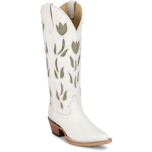 Justin "MAY" Western Boot - Ladies - Style# 19-VN4457wht, Cowgirl Boots, Cowboy Boots,  Ladies' Western Boots | Spur Western Wear