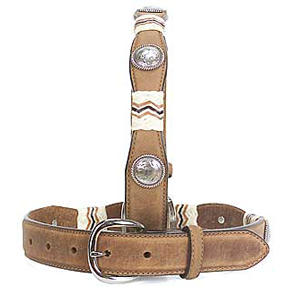 Tony Lama Children's Distressed Brown Buckaroo Belt