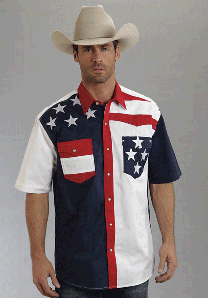American flag western shirt store