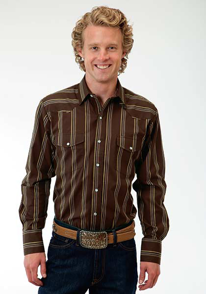 Striped discount western shirts
