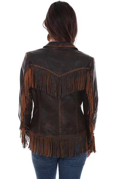 scully leather fringe jacket