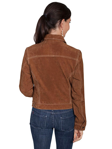 Scully Boar Suede Leather Jean Jacket 