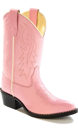 Jama Old West Cowgirl Boot - Pink 