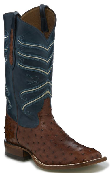 Tony Lama Hays Desert Sand Full Quill Ostrich Western Boot  display picture 3