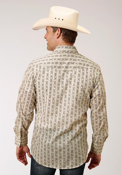 Roper 1966 Stripe (White) - Men's Western Shirt
