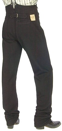 Scully Western Pants Mens Frontier Style Suspender Buttons 524002