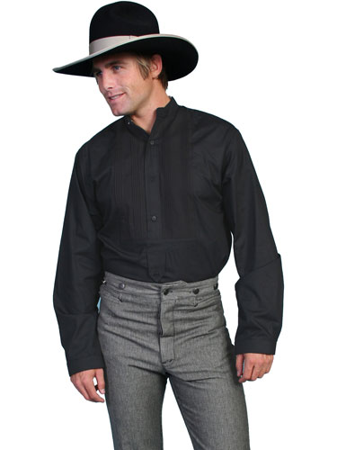 Scully Gambler Shirt - Black - Men's Old West Shirts | Spur Western Wear
