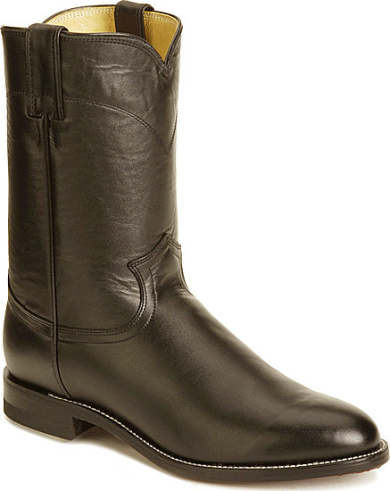 Justin Classics Jackson Roper Western Boot - Black - Men's Western Boots | Spur Western Wear