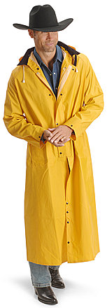 M & F Men's Yellow Saddle Slicker