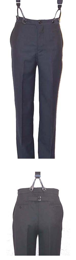 Wah Maker Highland Pant - Black - Men's Old West Pants | Spur Western Wear