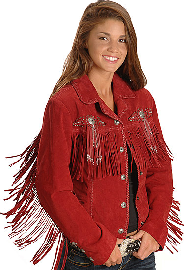 Scully Bead \u0026 Fringe Leather Western 