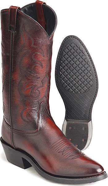 Jama Old West Trucker's Western Boot - Black Cherry - Men's Western Boots | Spur Western Wear