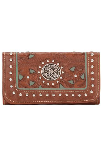 American West Lady Lace Tri-fold Wallet - Ladies' Western Handbags And Wallets | Spur Western Wear